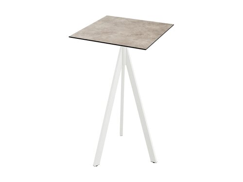 FEROS Infinity Tripod Stehtisch Gestell Wei� + Moonstone...