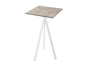 FEROS Infinity Tripod Stehtisch Gestell Wei + Moonstone...