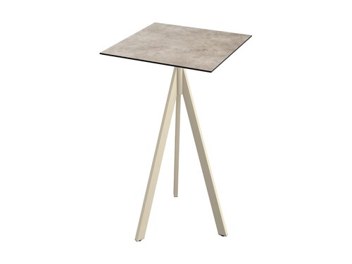 FEROS Infinity Tripod Stehtisch Gestell Sand + Moonstone...