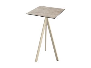 FEROS Infinity Tripod Stehtisch Gestell Sand + Moonstone...