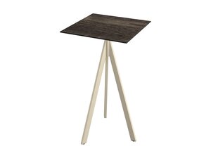 FEROS Infinity Tripod Stehtisch Gestell Sand +...