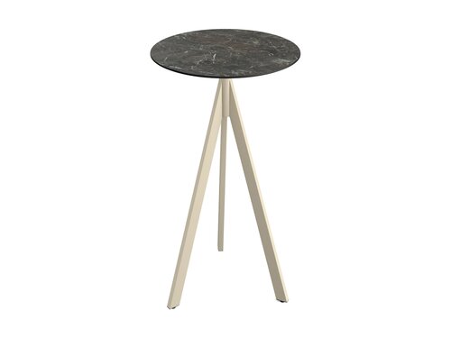 FEROS Infinity Tripod Stehtisch Gestell Sand + Galaxy...