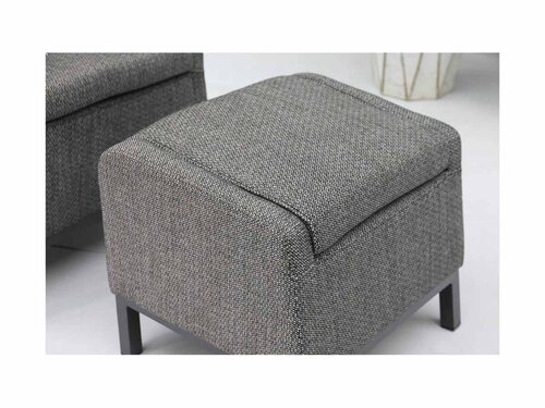 BEST Riga Relaxsessel mit Fu�hocker, Outdoorstoff Anthrazit