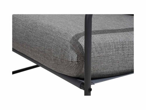 BEST Portofino Lounge-Sitzgruppe, 5-teilig, Sofagarnitur mit Tischen, Outdoorstoff Anthrazit