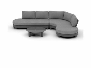 BEST Salerno Lounge-Sitzgruppe, 3-teilig, Outdoor Sofa...