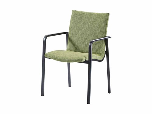 BEST Positano Dining Stuhl, wasserabweisender Stoff, Farbe Gr�n, BTH 570 x 630 x 860 mm