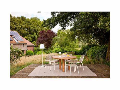 BEST Reino Stapelstuhl mit Seilgeflecht, Farbe Sand, BTH 555 x 605 x 885 mm