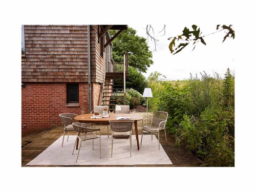 BEST Siena Ausziehbarer Esstisch aus Akazienholz, BTH 2400 x 1000 x 750 mm