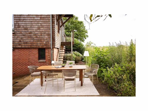 BEST Siena Ausziehbarer Esstisch aus Akazienholz, BTH 2400 x 1000 x 750 mm