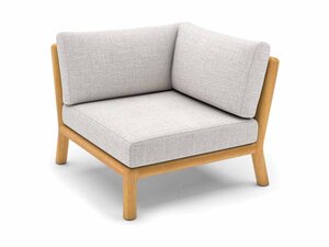 BEST Matera Eckmodul, Akazienholz-Optik, Outdoorstoff...