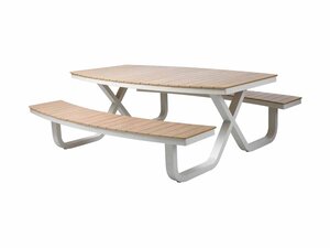 BEST Buddy Picknick-Tisch, Aluminiumgestell mit...