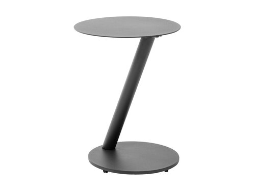 BEST Paros Beistelltisch aus Aluminium, rund, anthrazit, BTH 450 x 450 x 455 mm