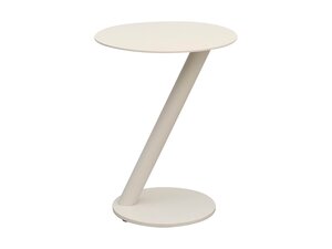 BEST Paros Beistelltisch aus Aluminium, rund, sandfarben, BTH 450 x 450 x 455 mm