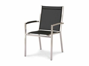 BEST Marbella Stapelstuhl, Edelstahlgestell mit...