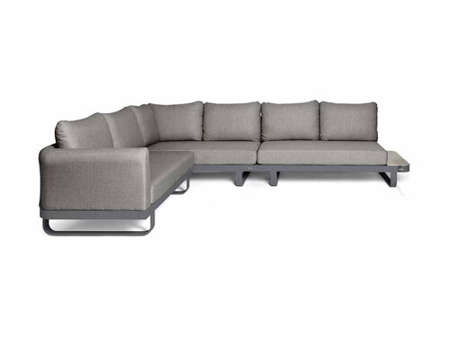 BEST Fellow Loungesofa, mit Quick Dry Foam, anthrazit, BTH 3200 x 2420 x 690 mm