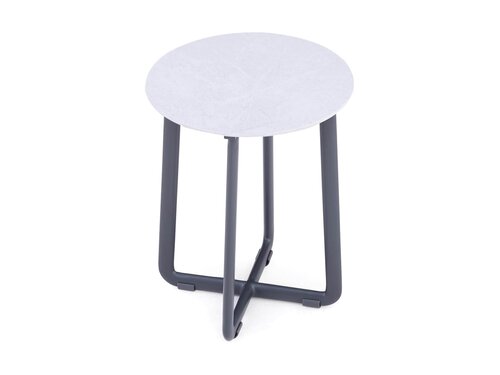 BEST Fellow Beistelltisch-Set 3-tlg., Aluminium, anthrazit, BTH 600 x 600 x 345 mm