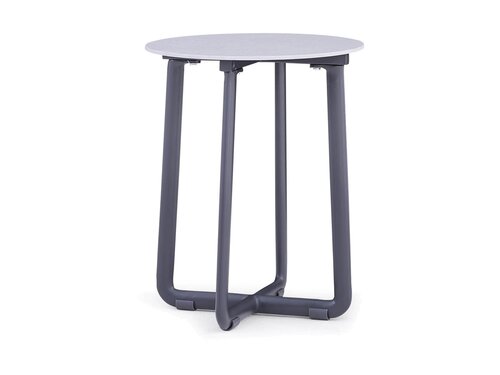 BEST Fellow Beistelltisch-Set 3-tlg., Aluminium, anthrazit, BTH 600 x 600 x 345 mm