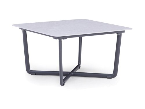 BEST Fellow Beistelltisch-Set 3-tlg., Aluminium, anthrazit, BTH 600 x 600 x 345 mm