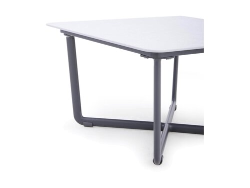 BEST Fellow Beistelltisch-Set 3-tlg., Aluminium, anthrazit, BTH 600 x 600 x 345 mm