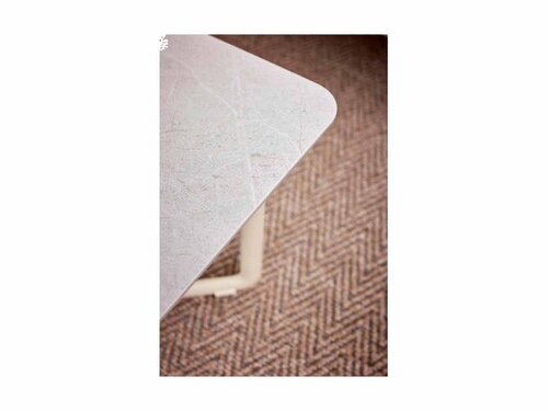 BEST Fellow Beistelltisch-Set 3-tlg., Aluminium, sandfarben, BTH 600 x 600 x 345 mm