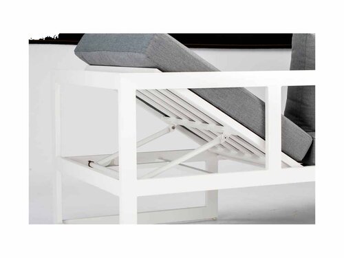 BEST Rhodos Sitzgarnitur, Lounge-Set, Anthrazit, aus Aluminium, 3-teilig, BTH 2120 x 700 x 770 mm