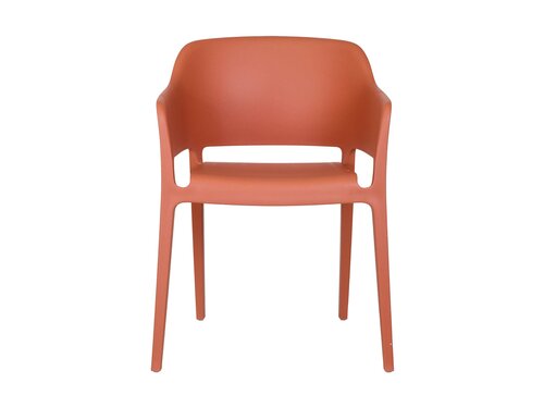 BEST Giethoorn Outdoor Stuhl mit Armlehnen, stapelbar, UV-best�ndig, Terrakotta, BTH 775 x 550 x 545 mm