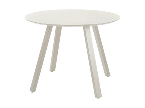 BEST Halo Gartentisch Rund, Farbe Wei�, Indoor & Outdoor, BTH 1000 x 1000 x 750 mm