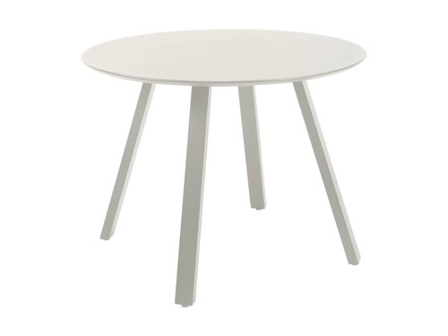 BEST Halo Gartentisch Rund, Farbe Wei�, Indoor & Outdoor, BTH 1000 x 1000 x 750 mm