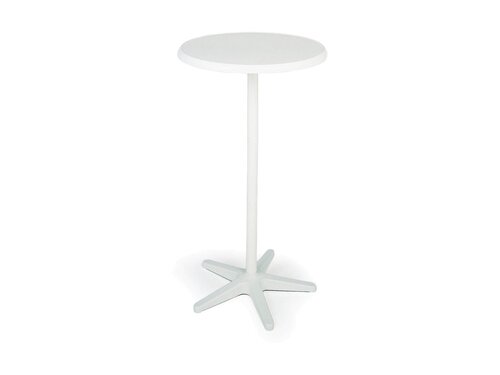 BEST Duo Stehtisch, rund verstellbar, Wei�, BTH 700 x 700 x 720/1100 mm