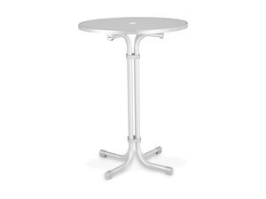 BEST Multiflex Stehtisch, rund verstellbar, Wei�, BTH 800...