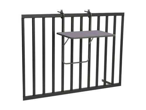 BEST Boy Balkontisch zum Aufh�ngen, Anthrazit, BTH 600 x 400 x 50 mm