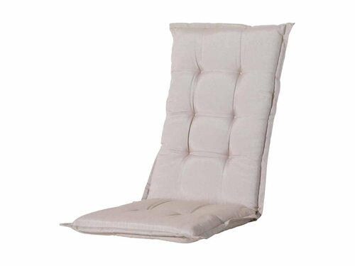 BEST Sitzauflage f�r Stuhl mit hoher R�ckenlehne, Farbe Sand, BTH 1200 x 500 x 70 mm