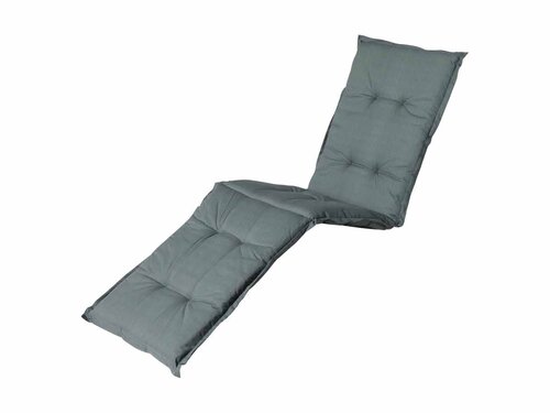 BEST Sitzauflage f�r Relaxst�hle, Farbe Grau-Blau, BTH 1900 x 600 x 70 mm