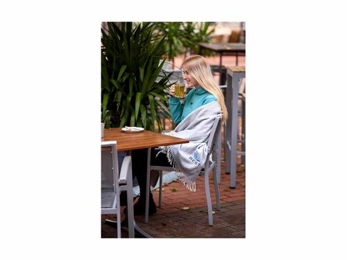 BEST Cuddly Outdoor-Decke, Farbe Grau, BTH 1700 x 1300 x 3 mm