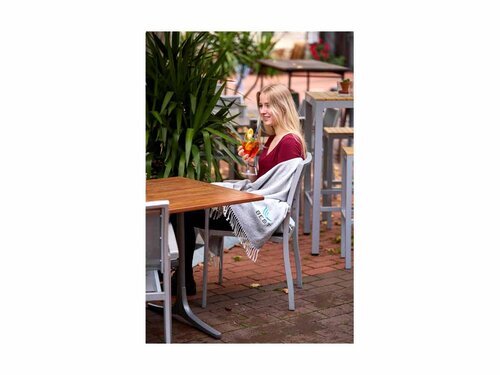 BEST Cuddly Outdoor-Decke, Farbe Grau, BTH 1700 x 1300 x 3 mm