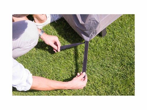 BEST Schutzh�lle f�r Lounge-Sets in L-Form, Hellgrau, BTH 3000 x 3000 x 700 mm