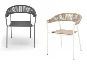 BEST Sebastian Stapelstuhl mit Seilgeflecht, verschiedene...