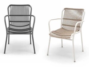 BEST Ives Stapelstuhl, mit Seilgeflecht, verschiedene Farben