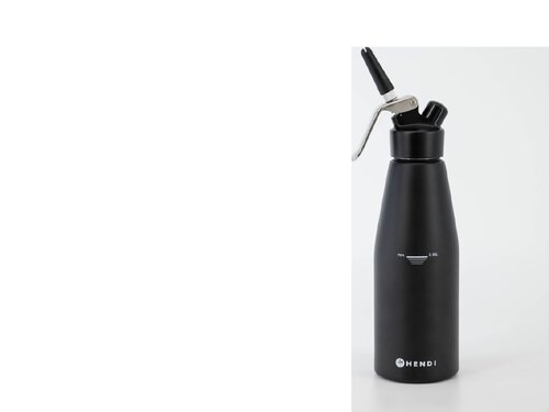 Hendi Sahnespender Kitchen Line, schwarz, BTH 145 x 92 x 364 mm