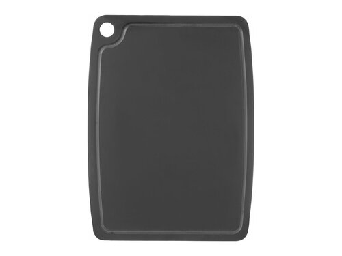 Hendi Holzfaser-Schneidbrett mit Rille, Schwarz, BTH 300 x 235 x 6 mm