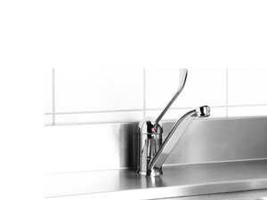 Hendi Wasserhahn mit langem Hebel, BTH 256 x 54 x 566 mm