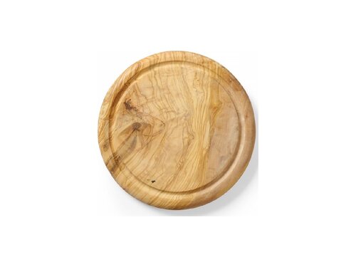 Hendi Schneide- und Servierbrett aus Olivenholz, rund, � 260 mm, St�rke 25 mm