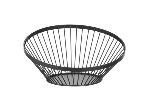 Hendi Obstkorb, abgerundet schwarz, BTH 272 x 272 x 129 mm