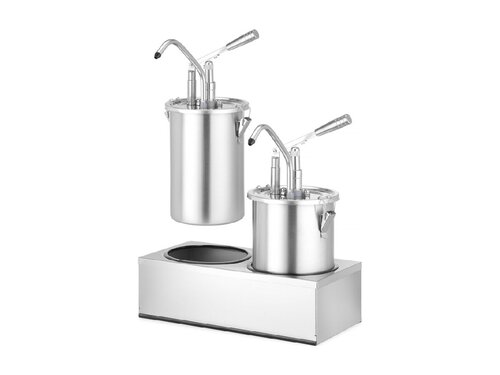 Hendi Saucenspender, Edelstahl, Zweier-Set, BTH 300 x 404 x 430 mm
