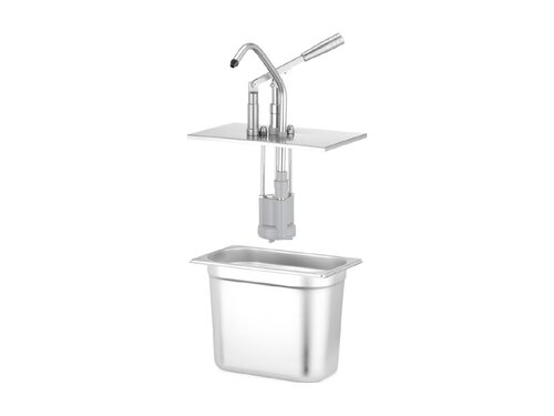 Hendi Deckel mit Spender fr GN-Behlter, aus rostfreiem Stahl, BTH 300 x 268 x 360 mm