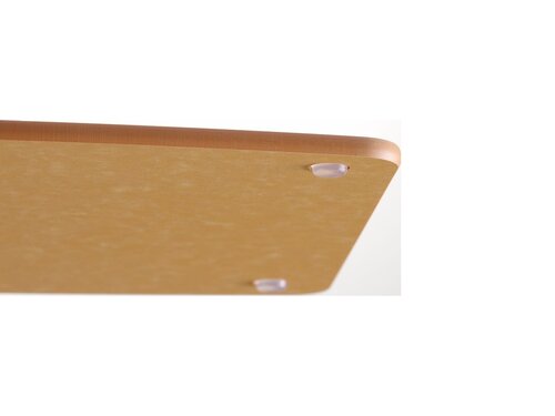 Hendi Holzfaser-Schneidbrett mit Rille, Braun, BTH 440 x 325 x 6 mm