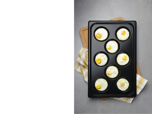 Hendi Blech fr Eier, mit Antihaftbeschichtung CONVECTOMAT EGGPLATE, BTH 325 x 530 x 24 mm