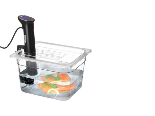 Hendi Gastronorm-Deckel mit Sous-Vide-Stick-Aussparung, BTH 325 x 265 x 22 mm