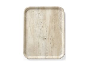 Hendi Serviertablett aus Melamin mit Holzoptik, BTH 330 x...