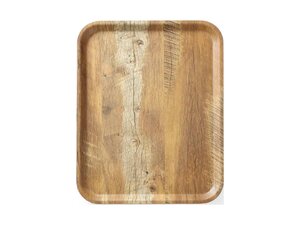 Hendi Serviertablett aus Melamin mit Holzoptik, BTH 330 x...